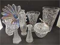 8 pc assorted crystal glassware