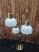 Vintage Modern Brass 4 bulb table lamp