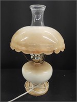 Vintage electric hurricane oil lamp replica