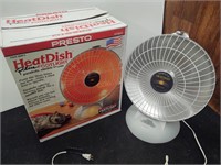 Presto Heat Dish plus Footlight electric heater