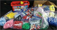Large lot of Lego and MEGA blocks