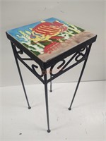 Tile top fish plant stand