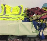 Safety Vest Size XXL, Harness and Lanyard