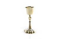 LATE 17TH C GERMAN SILVER GILT CHALICE, 353g