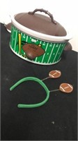 Football crock pot with head band