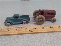 Arcade cast toy truck & tractor