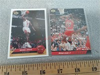 2 upper deck Michael Jordan basketball cards
