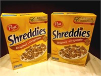 Shreddies Cereal MA 2021 Unopened 2 Boxes