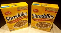 Shreddies Cereal MA 2021 ,2 Boxes Unopened