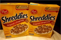 Shreddies Cereal MA 2021 2 Boxes Unopened