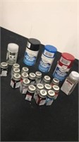 Group of spray enamel paint