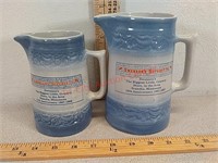 2 red wing crock pitchers