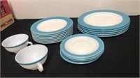 Vintage Pyrex plates and cups