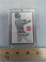 Jim Rice autographed baseball card
