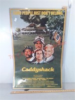 Caddyshack movie poster, 35 1/2 x 22 5/8