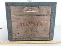 Vintage Robert's dairy milk crate