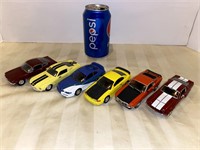 6 mustangs approx 1:43 scale, gently used good