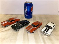 4 cars approx 1:43 scale