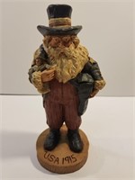 Vintage handcrafted America Santa Claus figurine