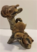 Vtg Masterpiece porcelain raccoon figurine