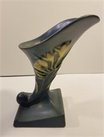 Antique Roseville Pottery blue freesia vase