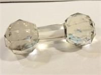 Antique crystal glass knife rest