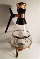 Vtg mid-century modern coffee pot with warmer