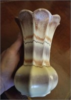 Elegant vintage Germany pottery satin vase