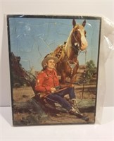 1950s vintage Western Gene Autry puzzle