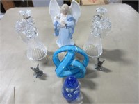 Angels and glass knot and paperweight