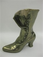 8.75" Tall Brass Woman's Boot