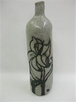14.5" Tall Hand Crafted Stoneware Bottle