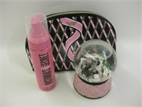 Victoria's Secred Snow Globe, Bag & Opened Mousse
