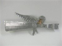 11.75" Long Tin & Copper Wall Hanging Angel