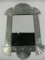 Tin Framed SW Wall Mirror - 14.5" x 22"