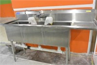 [S] ~ Triple Bay Sink ~ 74"x24"x46"