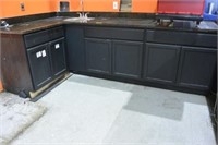 [S] ~ (Lot of 3) Cabinets w/ Granite Top ~ 108"x58