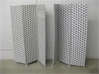 Pair Of  Woven Room Dividers
