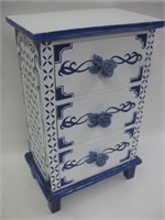 12"x 19" Painted Tabletop Dresser