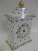 8" Tall Ceramic Clock - Works