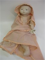 Vtg 19" Plush Doll w/ Cape & Theriault's Lot Tag