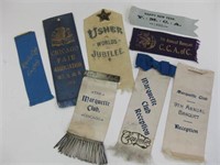 Antique Ribbons - 1885 YMCA, Marquette Club, etc