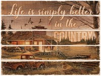 Life Is Simply Better in the Country Pallet Art