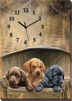 All Hands on Deck Wrapped Canvas Clock