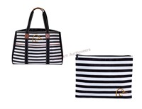 Ladies' Striped Bag Set