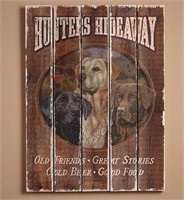 Hunter's Hideaway Pallet Wood Sign By Scot Storm