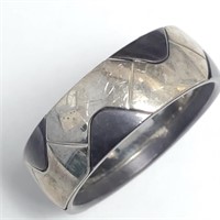 Sterling Silver Men's Edgy Ring