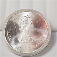 Sterling Silver Montreal Olympiade $5 Coin