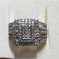 10K White Gold  Diamond (1ct) Ring