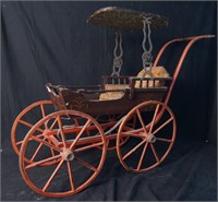 Handpainted Antique Child's Buggy